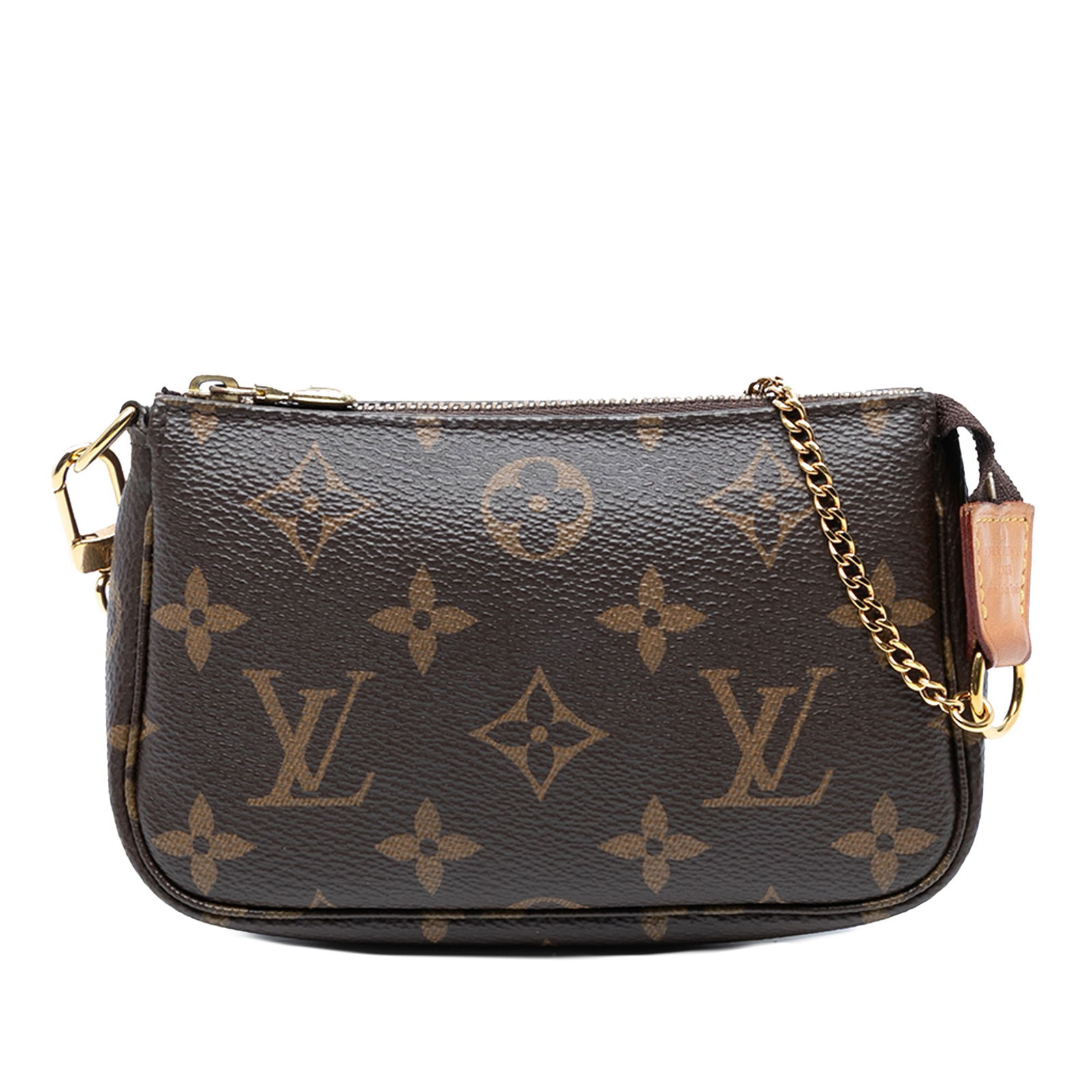 Louis Vuitton Monogram Mini Pochette Accessoires Brown Canvas Bag (1 of 8)