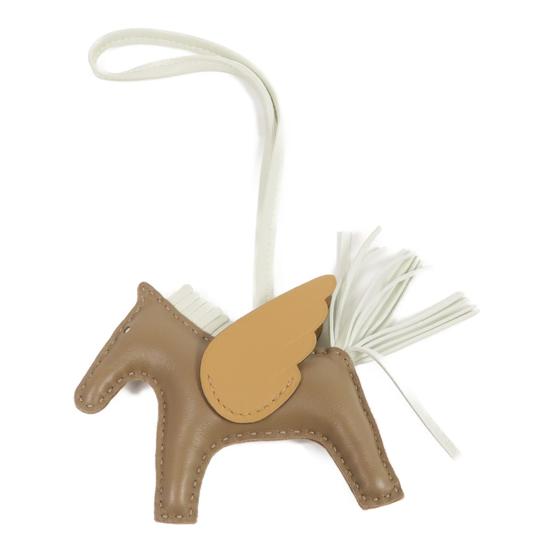 Hermes Rodeo Pegase PM Gray Calfskin Bag Charm Accessory (1 of 8)