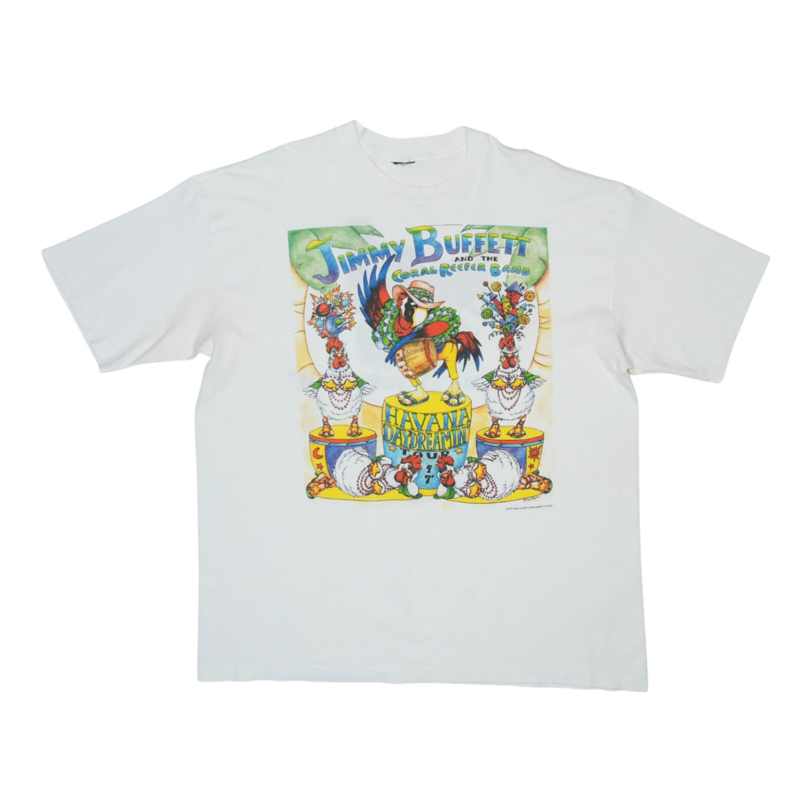 1997 Jimmy Buffett Havana Daydreamin Vintage Tour Shirt: 1997 Jimmy Buffett Havana Daydreamin Vintage Tour Shirt Experience a piece of music history with this original vintage 1997 Jimmy Buffett Havana Daydreamin Tour Shirt. This authentic tour shirt featur