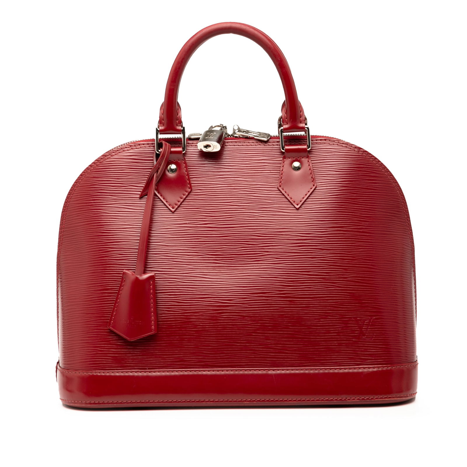 Louis Vuitton Epi Alma PM Red Leather Handbag (1 of 8)