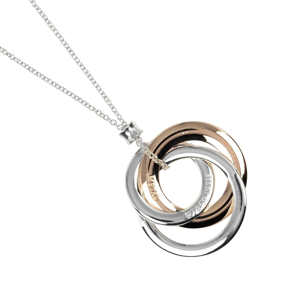 1837 Interlocking Circles Silver Pendant Necklace by Tiffany & Co. (1 of 1)