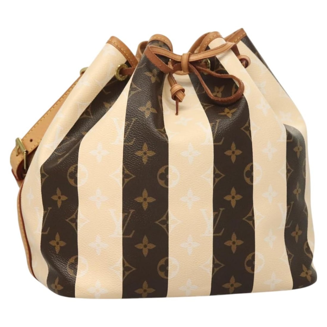 Louis Vuitton Monogram Rayure Petit Noe Shoulder Bag M40564 Auth France: Louis Vuitton Monogram Rayure Petit Noe Shoulder Bag M40564 Auth France This LOUIS VUITTON Monogram Rayure Petit Noe Shoulder Bag (Model M40564) is a stylish and functional accessory crafted from dura