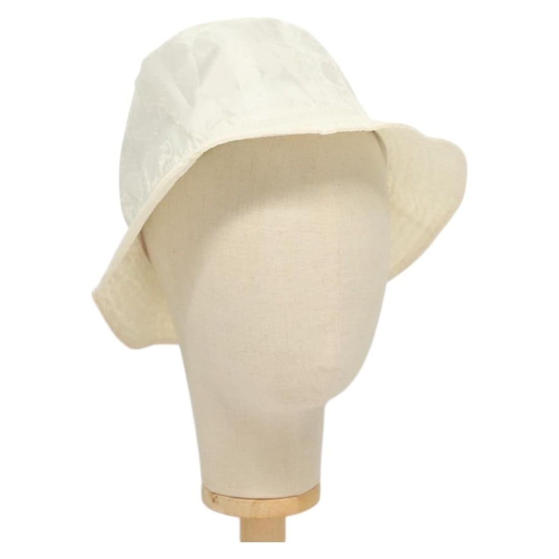 GUCCI White GG Canvas Bucket Hat Made in Italy (1 of 10)