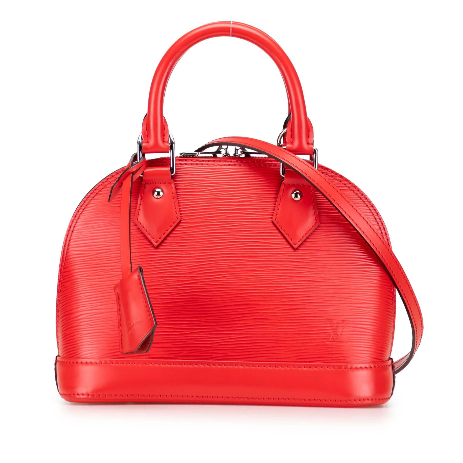 Louis Vuitton Epi Alma BB Red Leather Handbag with Shoulder Strap (1 of 10)