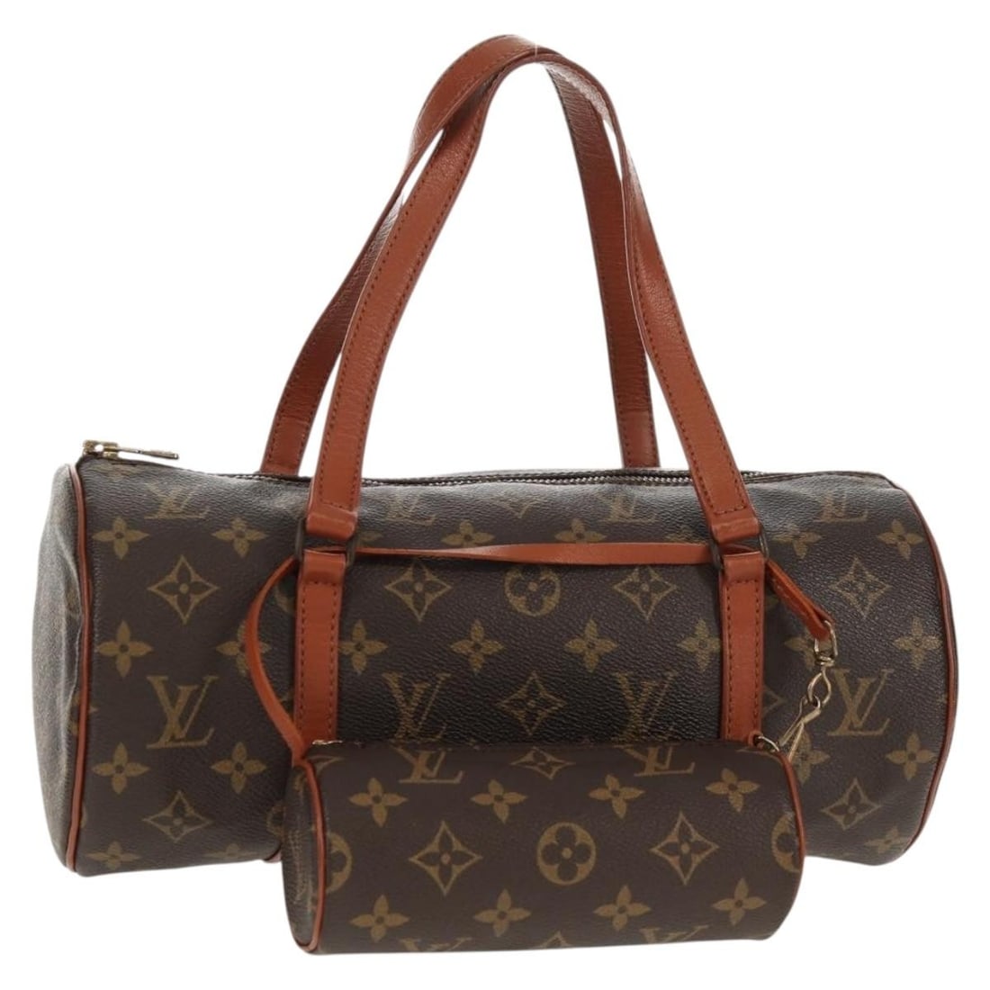 Papillon 30 Multicolour Handbag by Louis Vuitton: Papillon 30 Multicolour Handbag by Louis Vuitton This pre-owned Louis Vuitton Monogram Papillon 30 handbag features a multicolour design. It is in good condition, with minor signs of use including sli