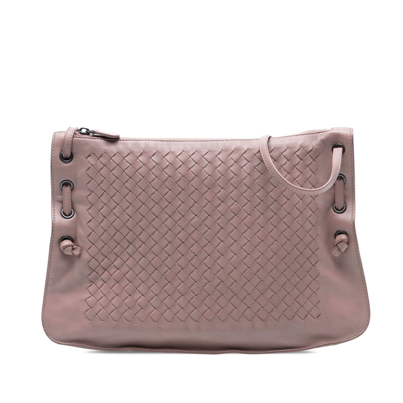 Bottega Veneta Pink Nappa Intrecciato Nodini Crossbody Bag (1 of 6)