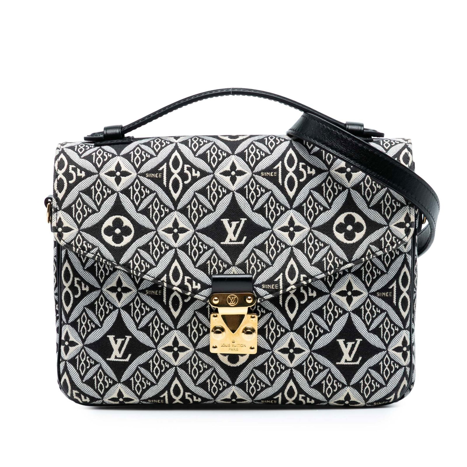 Louis Vuitton Monogram Jacquard Pochette Metis Black Bag (1 of 7)