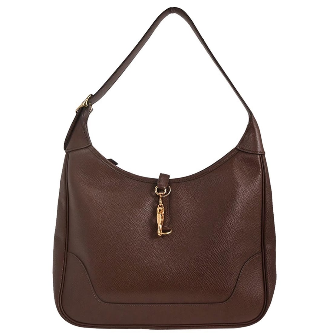 HERMES Trim 31 Havane Courchevel Leather Shoulder Bag (1 of 10)