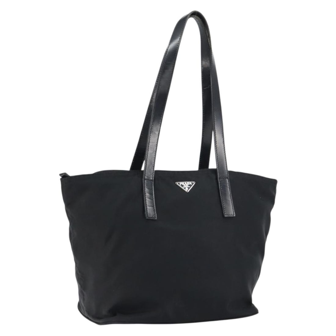 Prada Black Vintage Tote Bag with Zipper Closure (1 of 1)