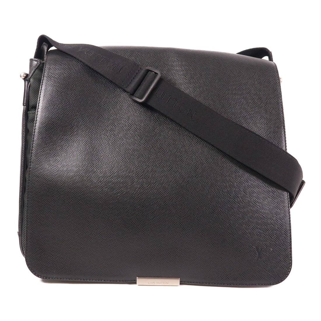 Louis Vuitton Taiga Victor Shoulder Bag M30142 Black Calfskin (1 of 12)