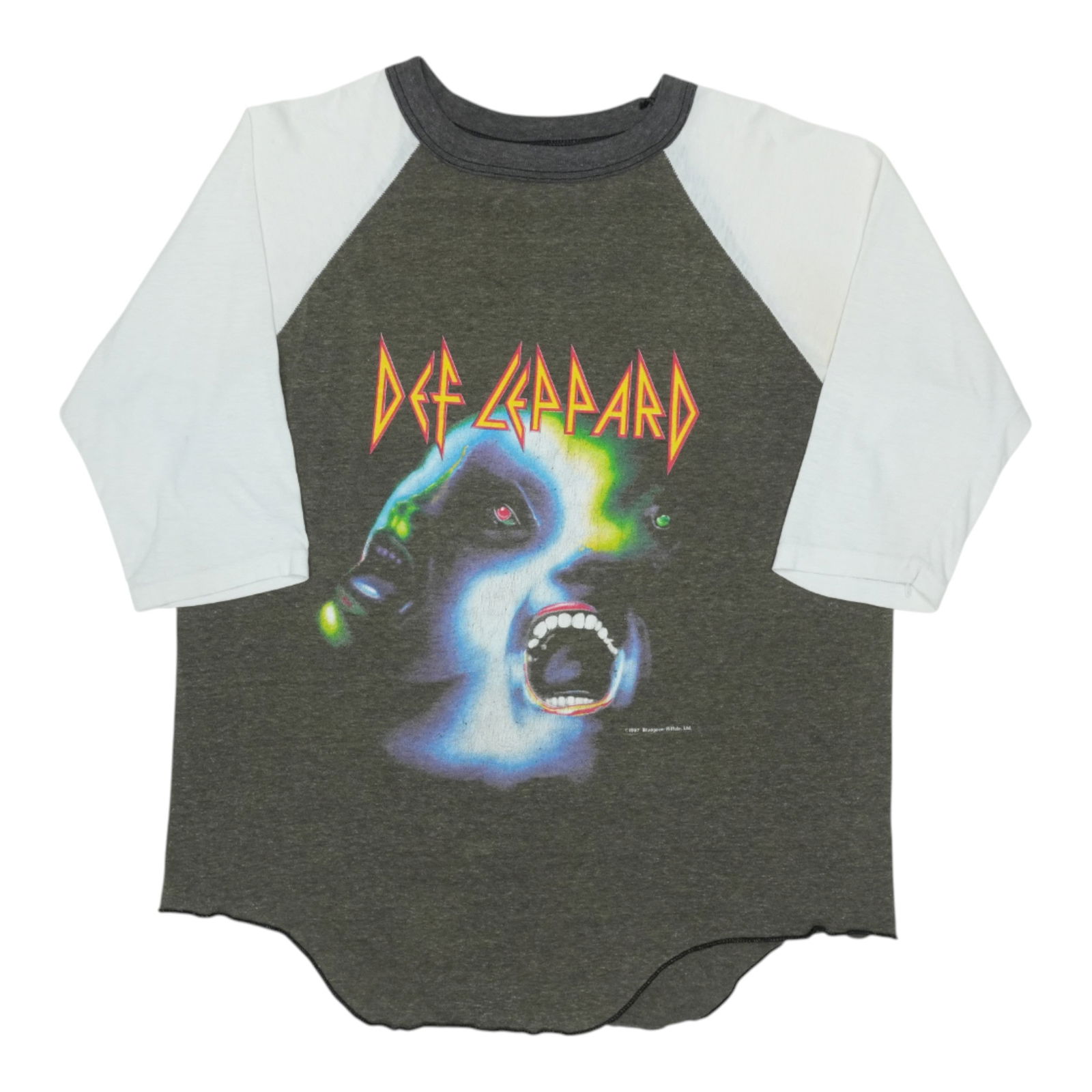 1987 Def Leppard Hysteria Tour Vintage Jersey Shirt Black: 1987 Def Leppard Hysteria Tour Vintage Jersey Shirt Black This original vintage 1987 Def Leppard Hysteria Tour Jersey Shirt is a must-have for fans and collectors alike. This authentic piece captures