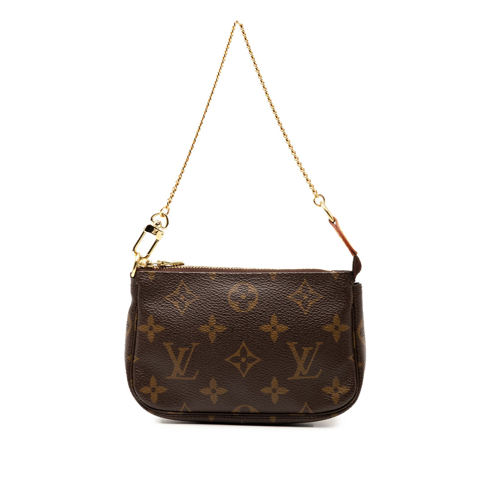 Louis Vuitton Monogram Mini Pochette Accessoires Brown Canvas Bag (1 of 7)