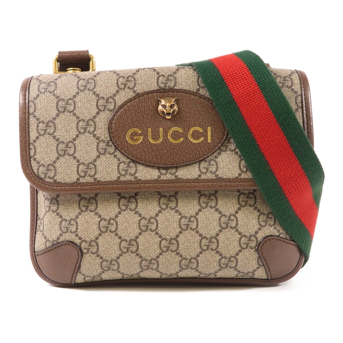 GUCCI GG GHW Neo Vintage Brown Shoulder Bag Coated Canvas (1 of 13)