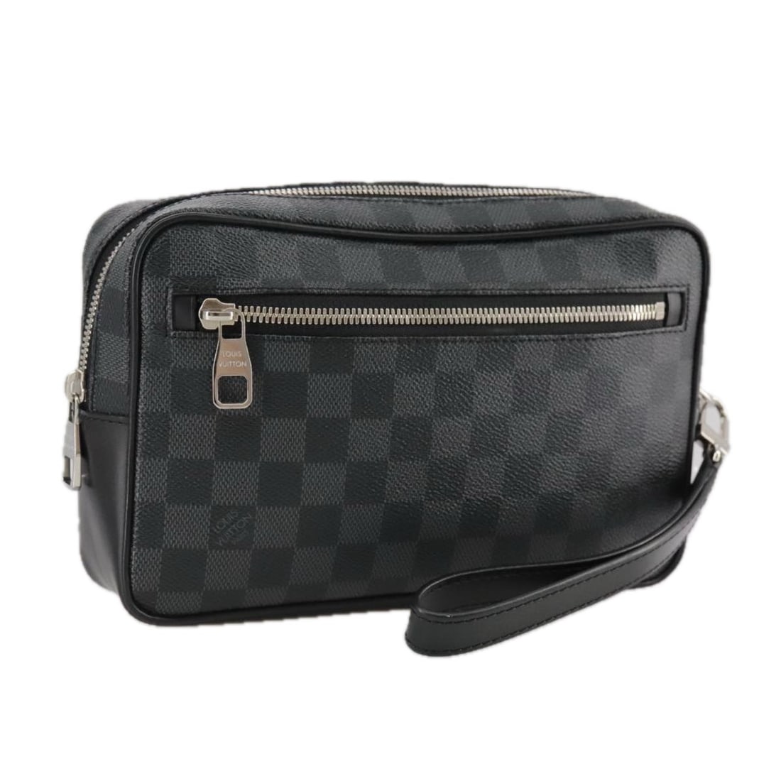 Damier Graphite Kasai Clutch by Louis Vuitton in Gray (1 of 1)