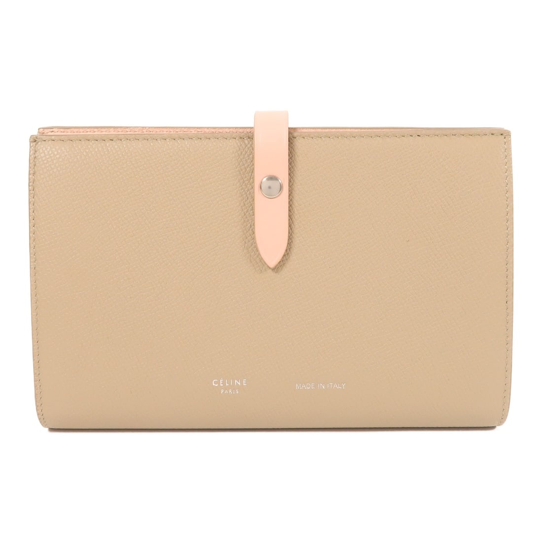 CELINE Double Sided Long Wallet Pink Calfskin Leather (1 of 11)