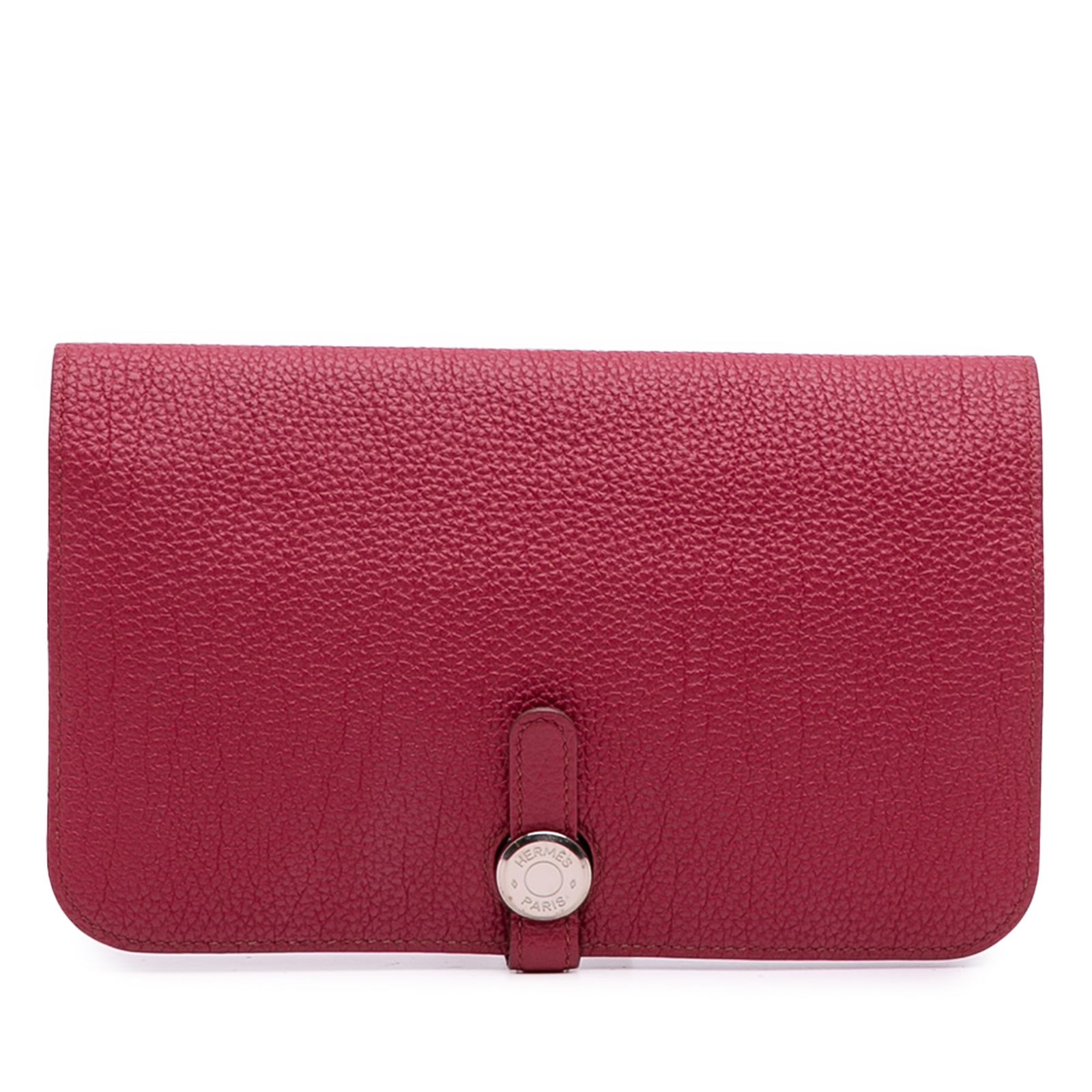 Hermes Togo Dogon Duo Wallet in Rubis Red Leather (1 of 12)