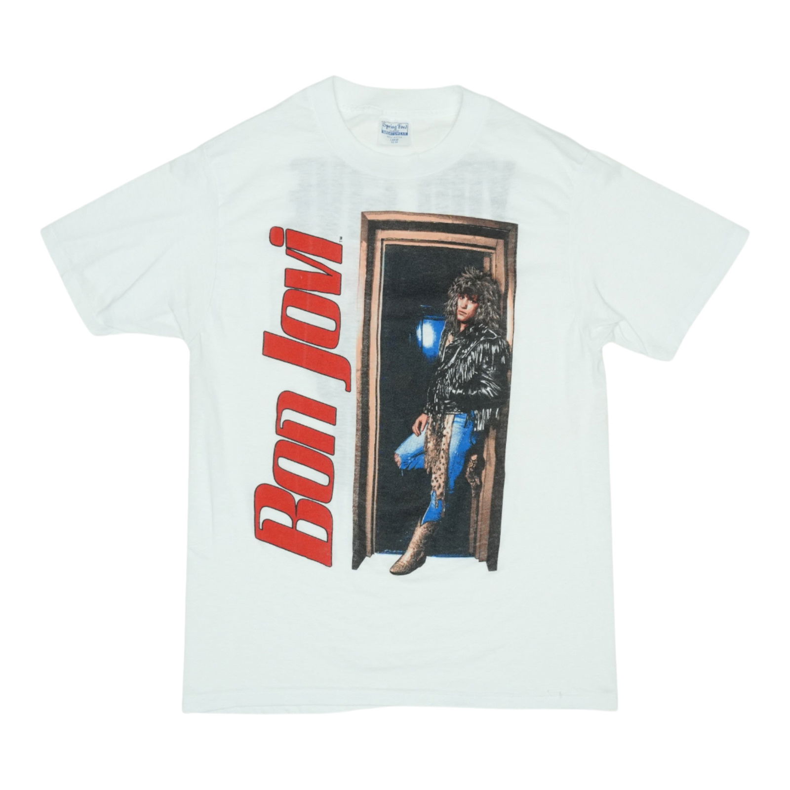 1986 Bon Jovi You Give Love A Bad Name Vintage Shirt: 1986 Bon Jovi You Give Love A Bad Name Vintage Shirt Step back in time with this original vintage 1986 Bon Jovi 'You Give Love A Bad Name' shirt. This authentic piece is not a modern reproduction, mak