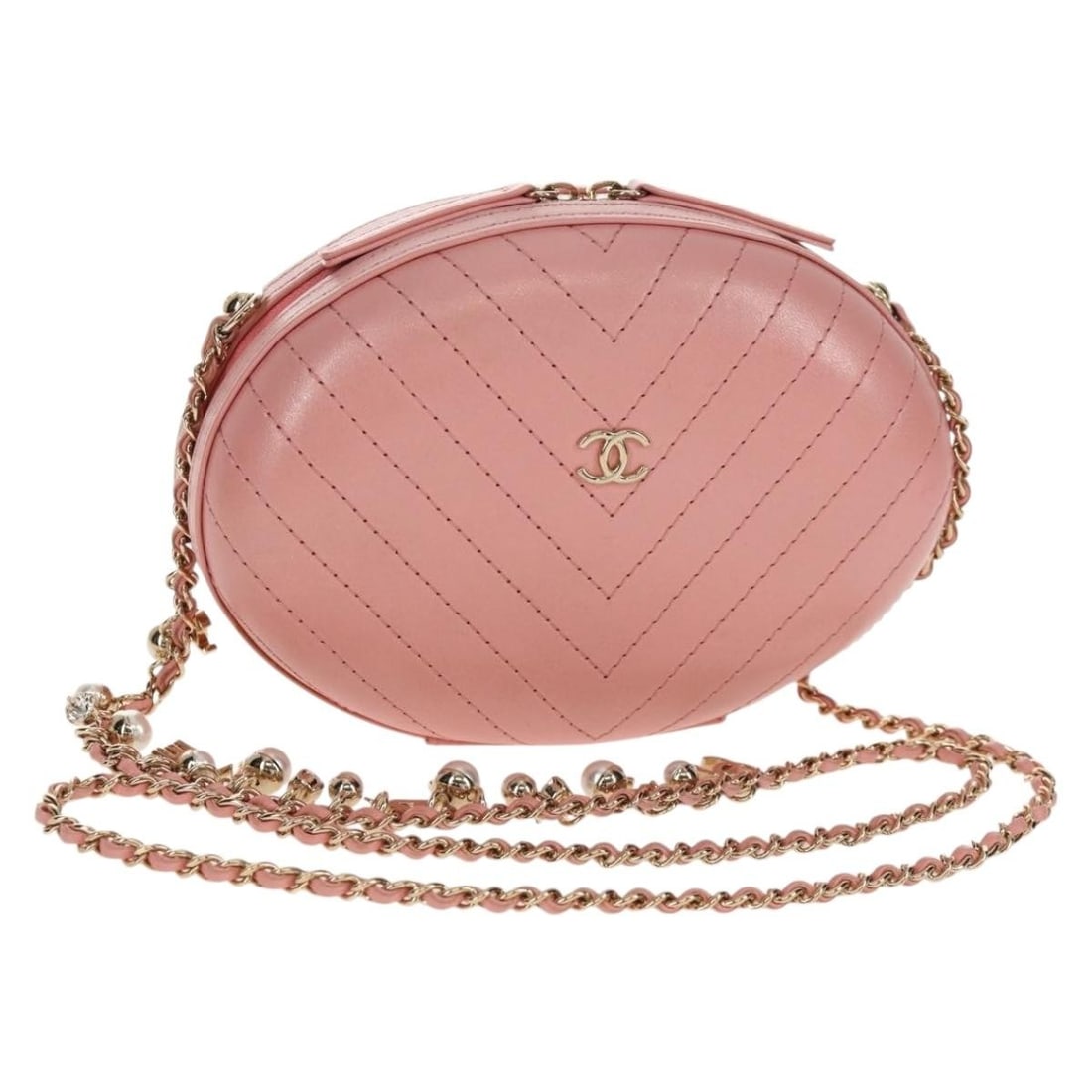 Pink Chanel La Pausa Shoulder Evening Bag (1 of 1)