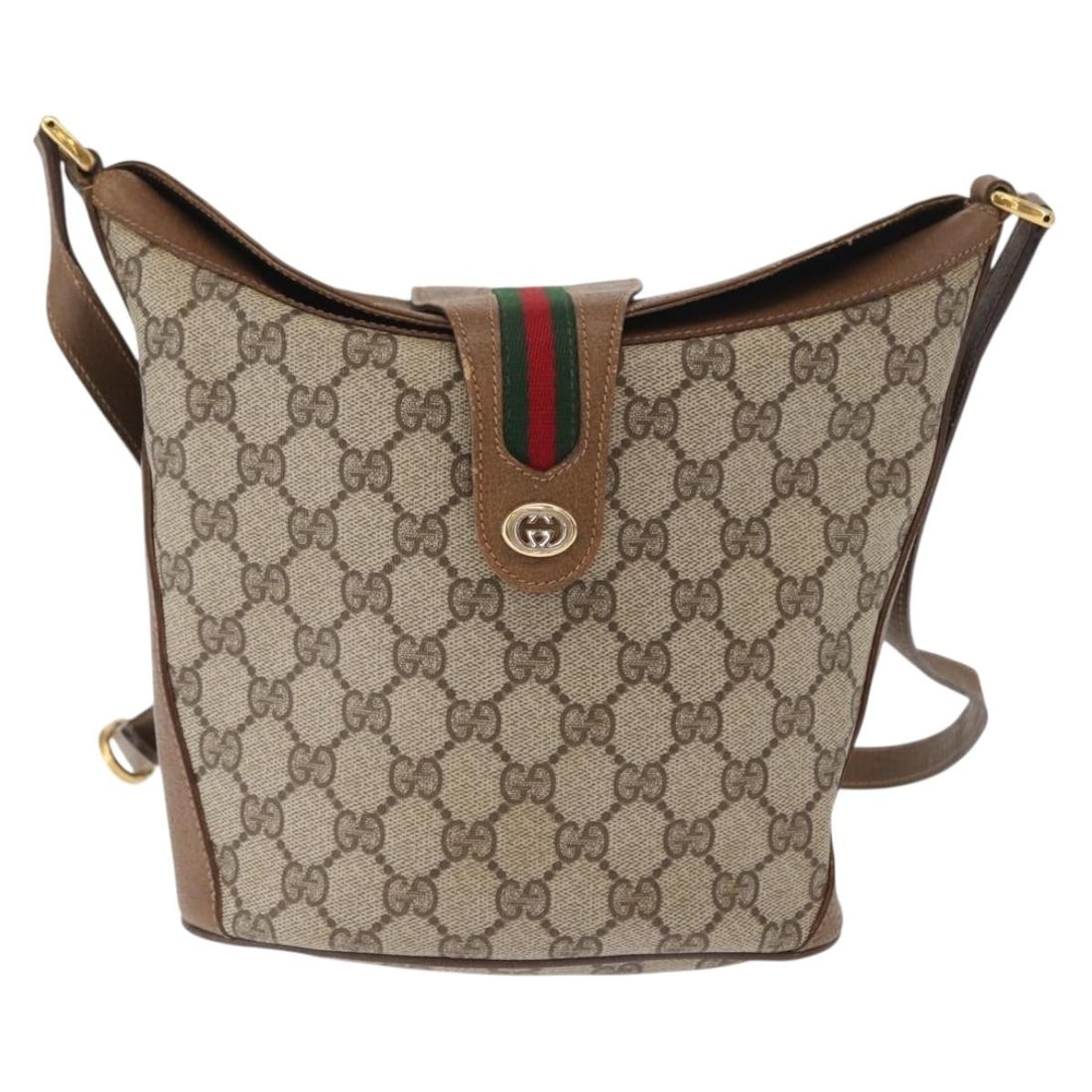 Beige Open Shoulder Bag by Gucci Vintage Collection (1 of 2)