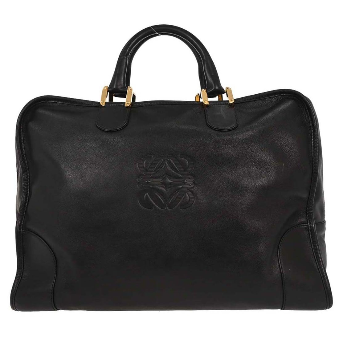 Loewe Amazona 40 Black Leather Top Handle Handbag (1 of 10)