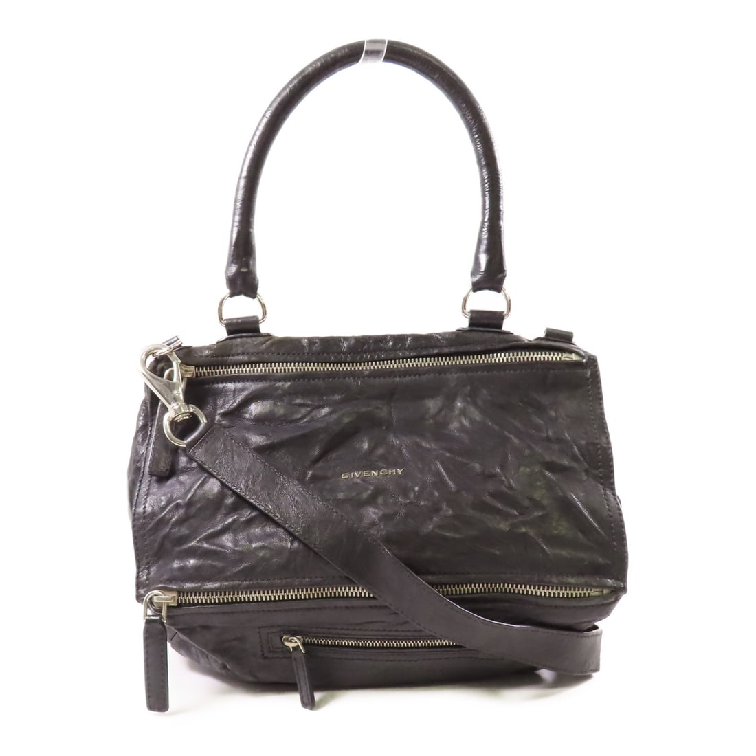 GIVENCHY Pandora Large 2way Shoulder Bag Black Calfskin Leather (1 of 18)