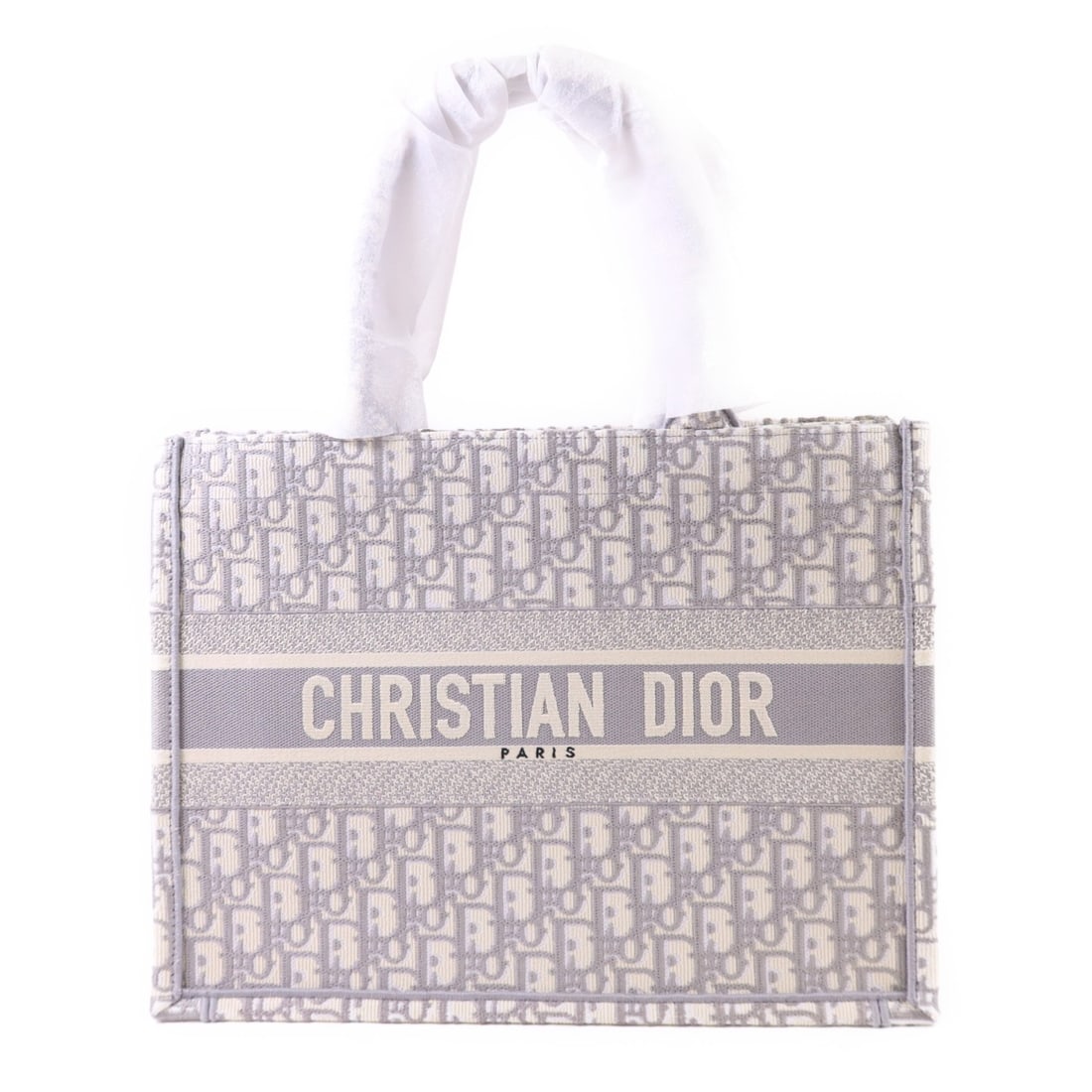 Christian Dior CD Tote Bag Canvas White Gray M1296ZR1W (1 of 13)