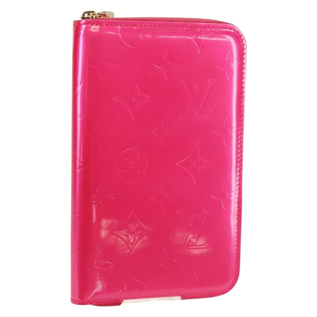 LOUIS VUITTON Monogram Vernis Eldridge Wallet Fuchsia Pink M91240 Authentic (1 of 18)