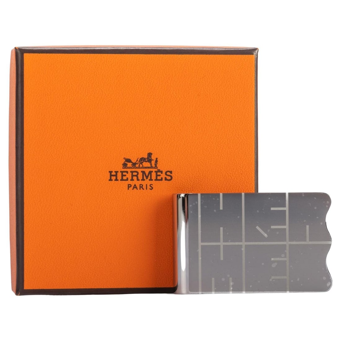Hermes Palladium Money Clip BNIB Luxury Accessory (1 of 5)