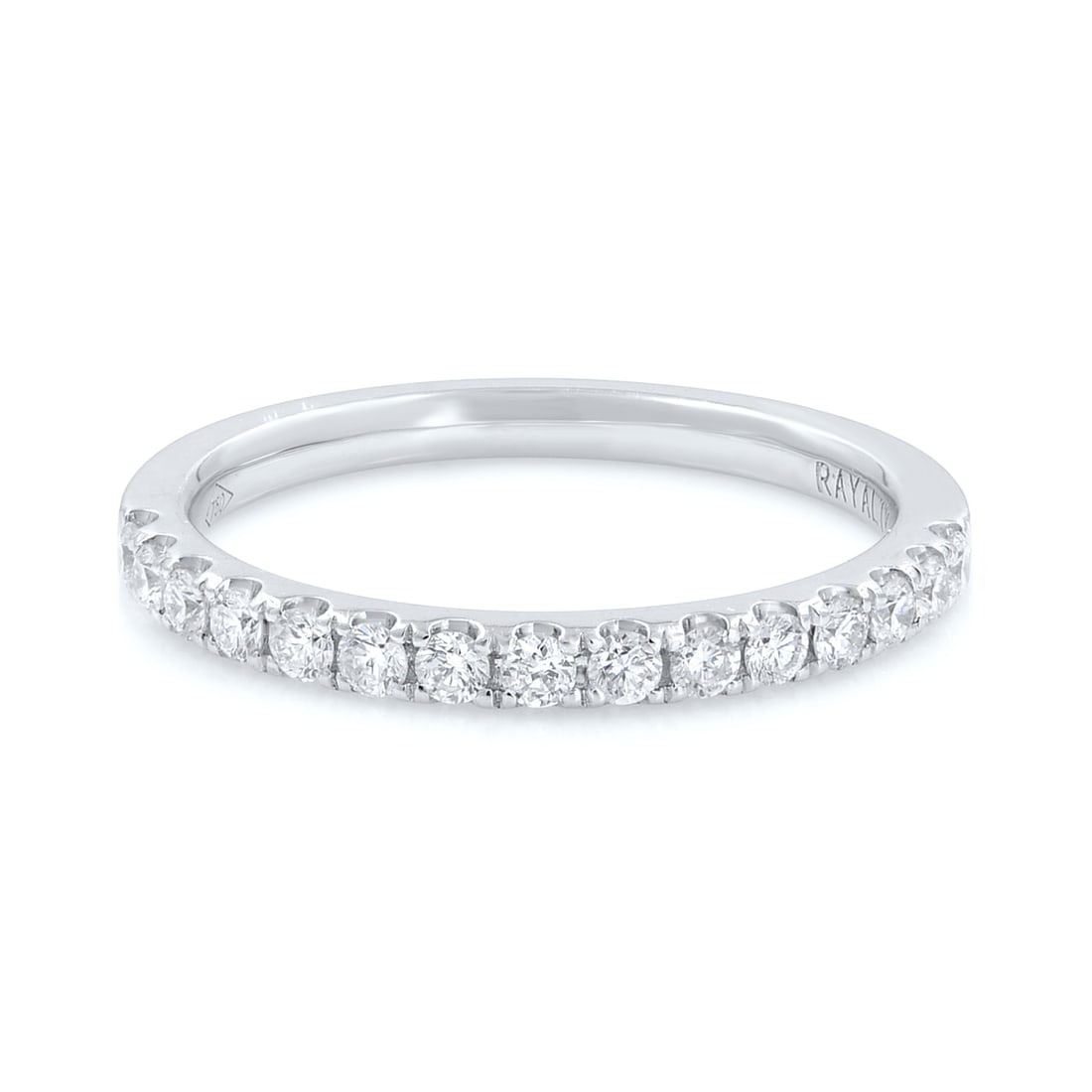Rachel Koen 18K White Gold Pave Diamond Wedding Band 0.28ct: Rachel Koen 18K White Gold Pave Diamond Wedding Band 0.28ct This exquisite Rachel Koen wedding band is crafted from 18K white gold and features a stunning pave setting adorned with diamonds totaling 0