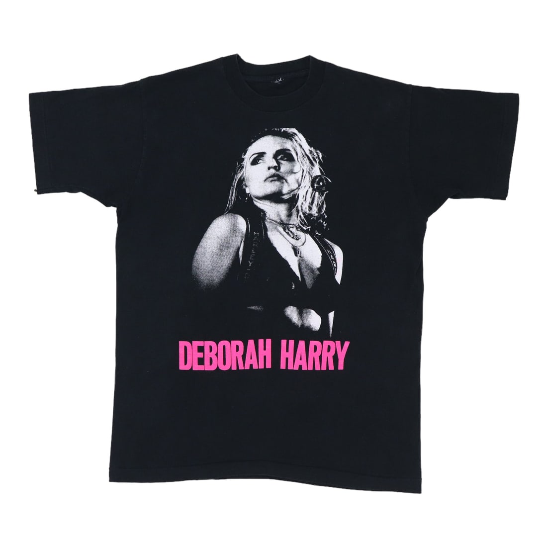 Vintage 1990s Deborah Harry Black Cotton Shirt: Vintage 1990s Deborah Harry Black Cotton Shirt Introducing an original vintage 1990s Deborah Harry shirt. This authentic piece from the 90s is not a modern reproduction, ensuring a unique addition to