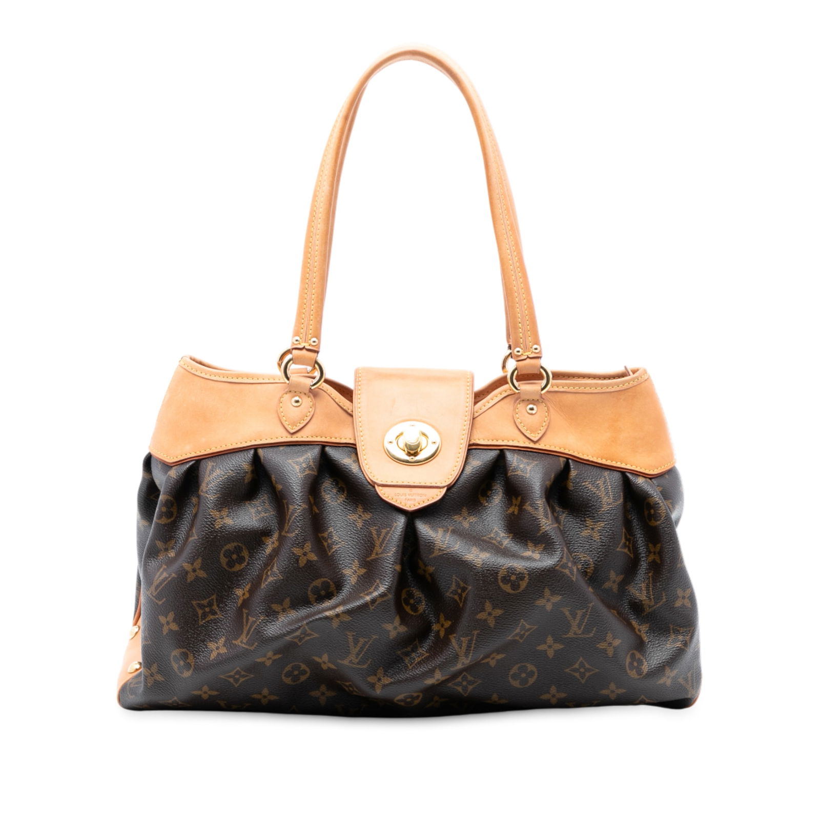 Boetie PM Brown Monogram Canvas Shoulder Bag with Vachetta Leather Trim (1 of 6)