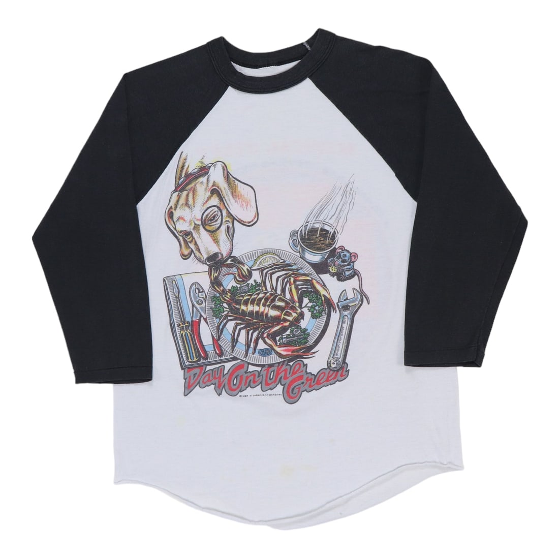 Vintage 1985 Metallica Scorpions Concert Staff Jersey Shirt: Vintage 1985 Metallica Scorpions Concert Staff Jersey Shirt Step back into the vibrant music scene of the 1980s with this original vintage 1985 Metallica Scorpions Concert Staff Jersey Shirt. This tru