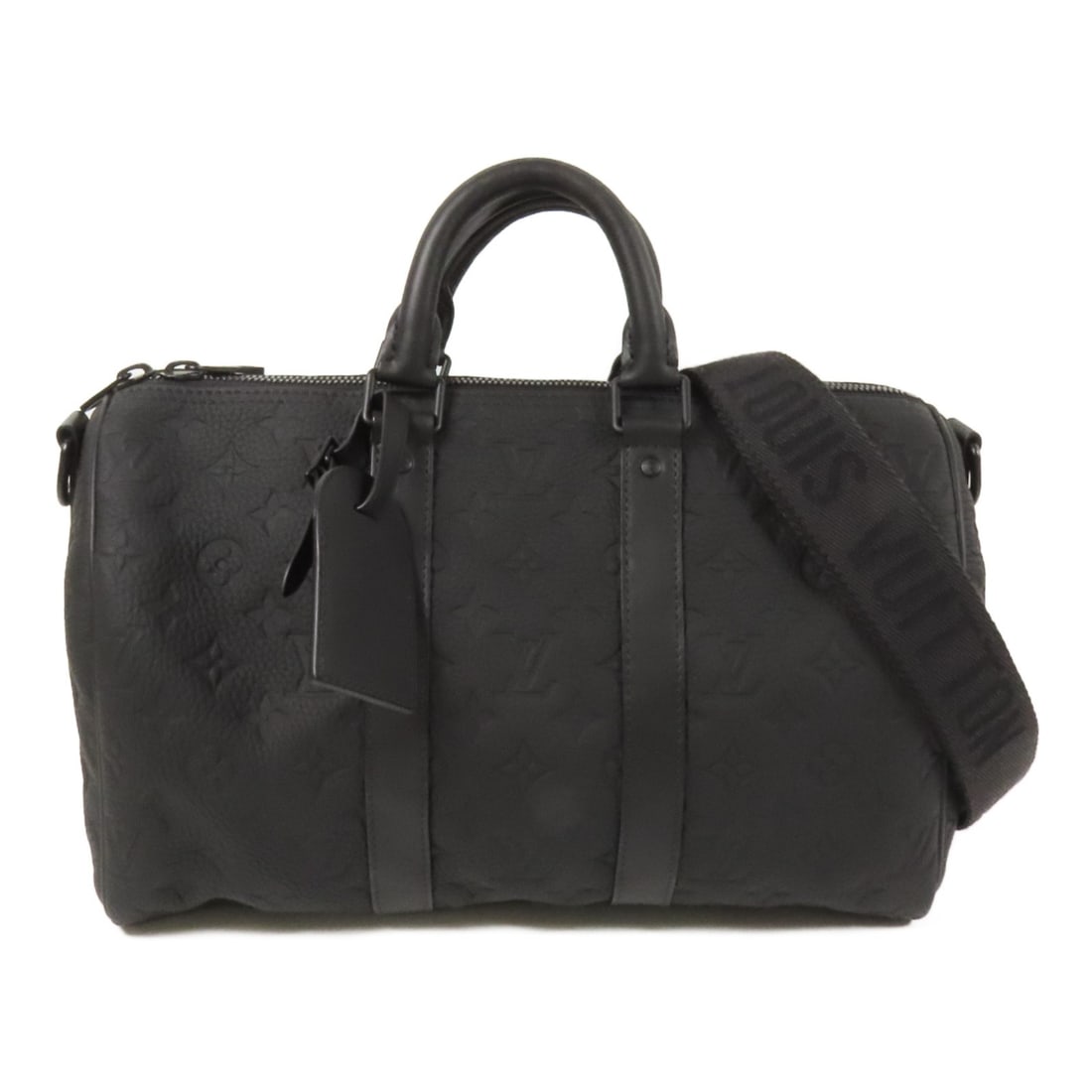 LOUIS VUITTON Keepall Bandouliere 35 Monogram Black Calfskin Bag (1 of 16)