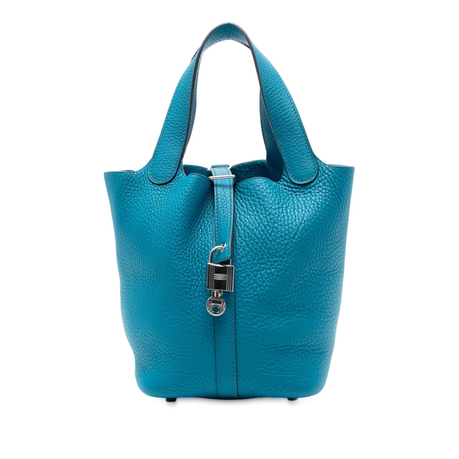 Hermes Clemence Picotin Lock 18 Blue Izmir Leather Bag (1 of 7)