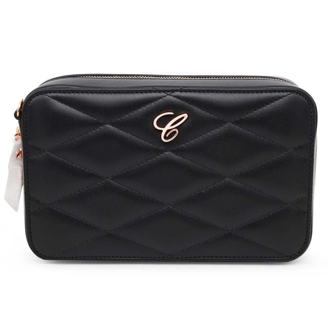 Chopard Happy Hearts Mini Chain Black Quilted Leather Handbag 95000-1098: Chopard Happy Hearts Mini Chain Black Quilted Leather Handbag 95000-1098 Elevate your accessory game with the Chopard Happy Hearts Mini Chain Black Quilted Leather Handbag. This exquisite handbag is c