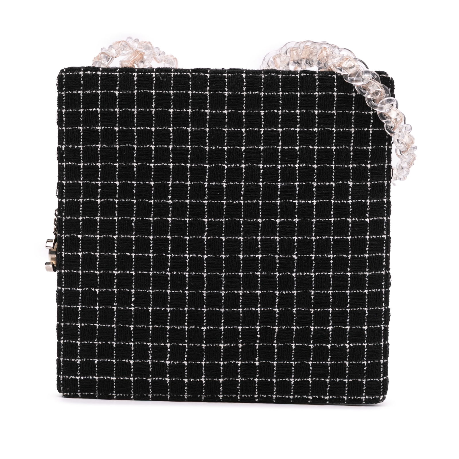 Chanel Black Tweed and Resin Chain Shopping Bag (1 of 11)