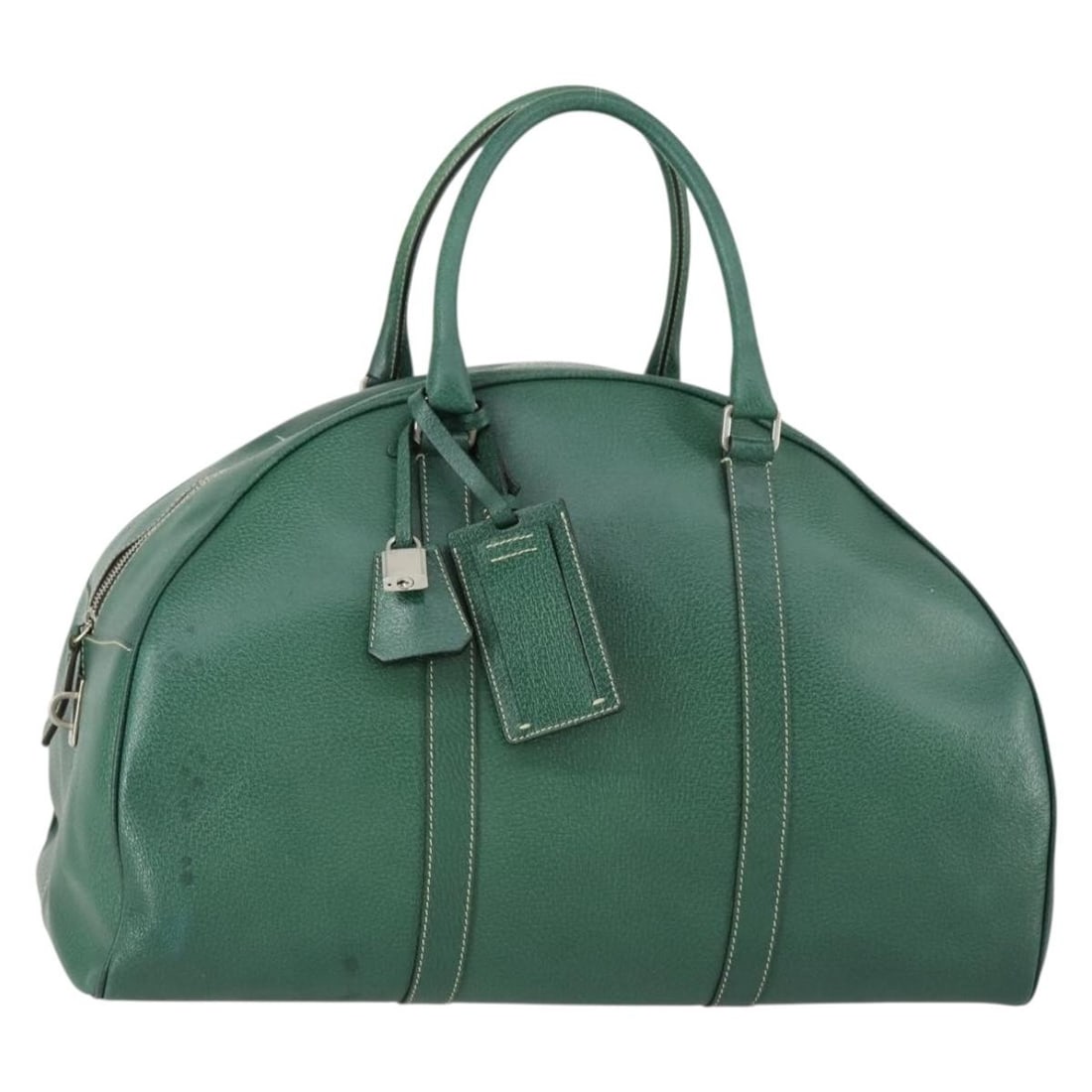Green and Silver Leather Boston Bag by PRADA with Accessories (1 of 18)