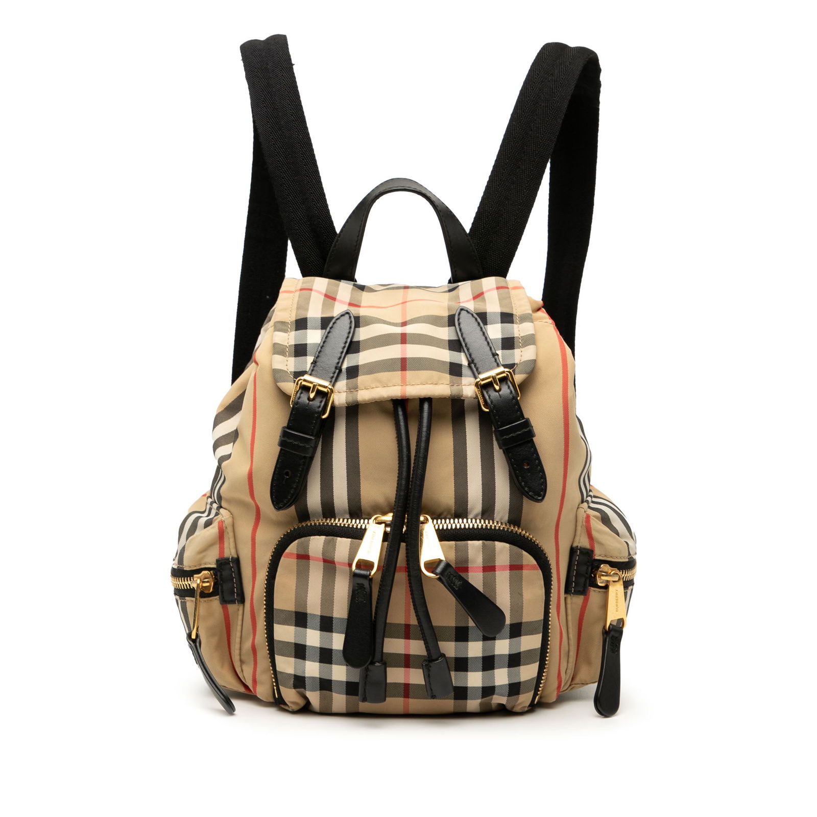 Burberry House Check Canvas Backpack with Leather Trim (1 of 7)
