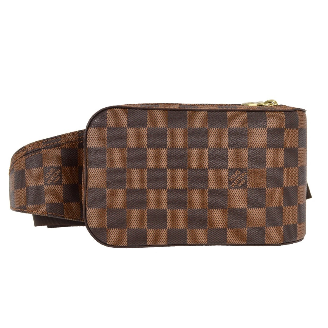 Geronimos Brown Waist Bag by Louis Vuitton: Geronimos Brown Waist Bag by Louis Vuitton This pre-owned Louis Vuitton Geronimos Waist Bag features a classic brown design and is in very good condition with minimal signs of use both inside and out.