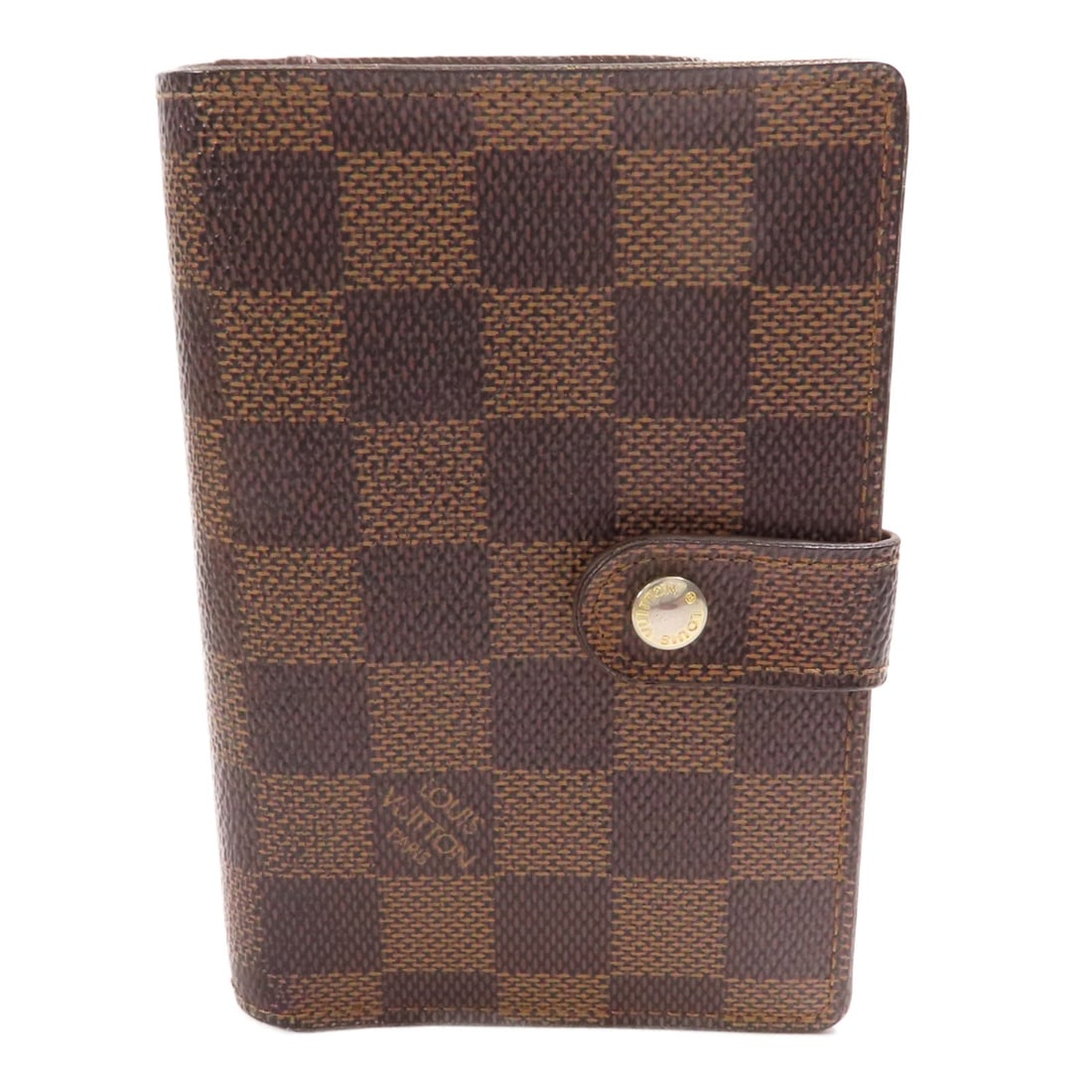 LOUIS VUITTON Damier Ebene Bi-Fold Wallet Brown GHW (1 of 15)