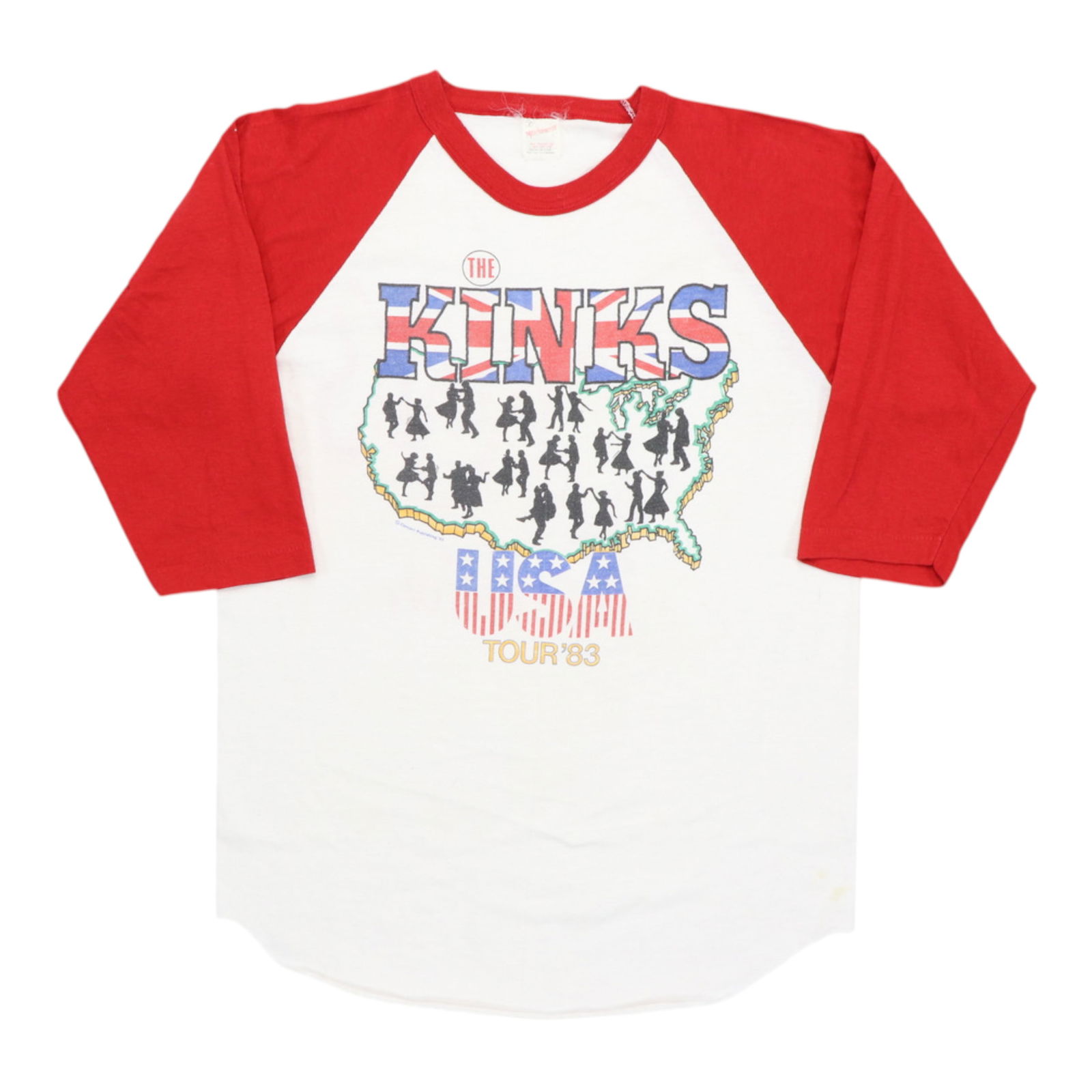 Vintage 1983 The Kinks State Of Confusion Tour Jersey Shirt: Vintage 1983 The Kinks State Of Confusion Tour Jersey Shirt Step back in time with this original vintage 1983 The Kinks State Of Confusion Tour Jersey Shirt. This authentic piece showcases front and b