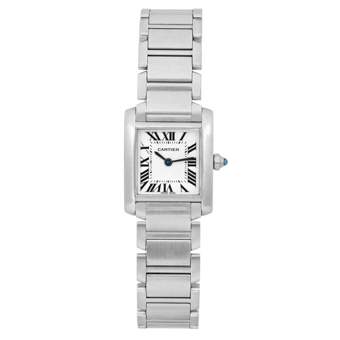 Cartier Tank Francaise Small Quartz Women's Watch W51008Q3 Luxury Steel (1 of 6)