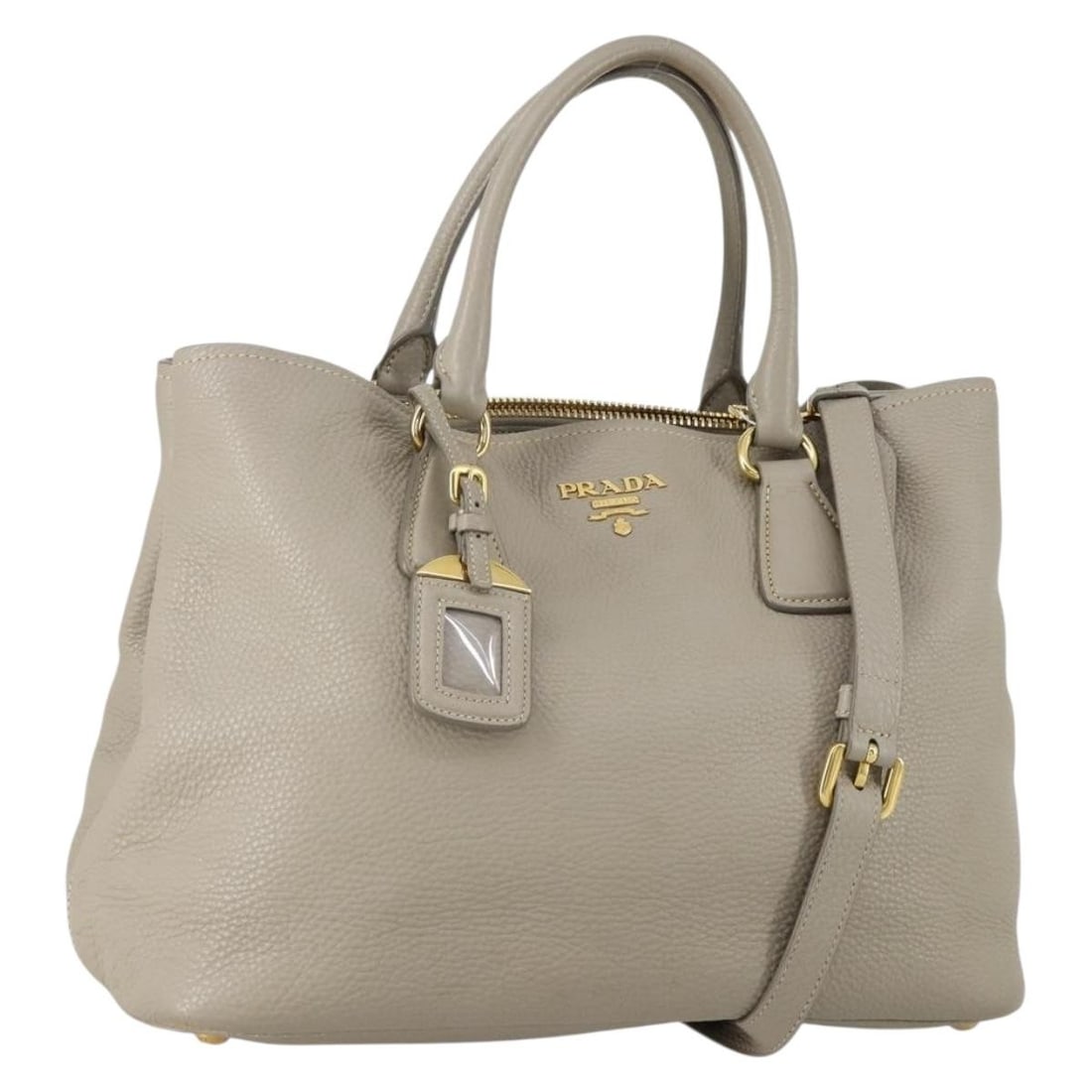 Gray Convertible Tote Bag by Prada (1 of 1)