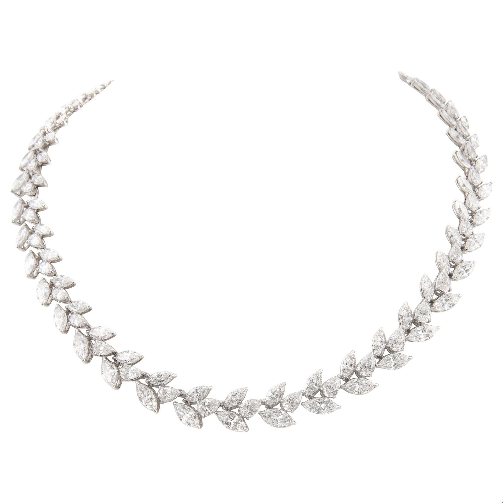 45.35ct Diamond Necklace in 18k White Gold (1 of 5)