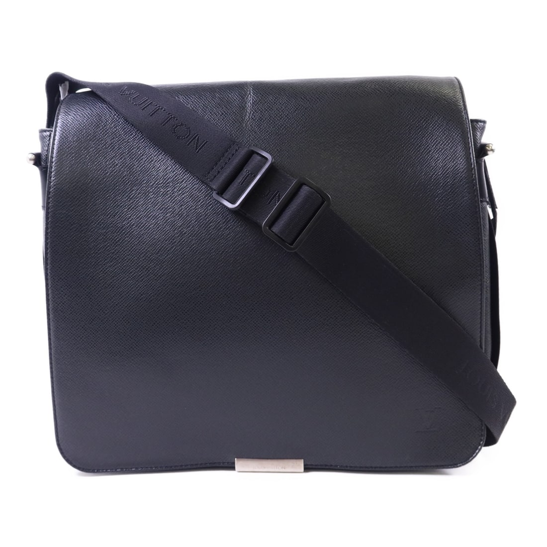 Louis Vuitton Victor Black Green Taiga Calfskin Shoulder Bag M30142 (1 of 18)