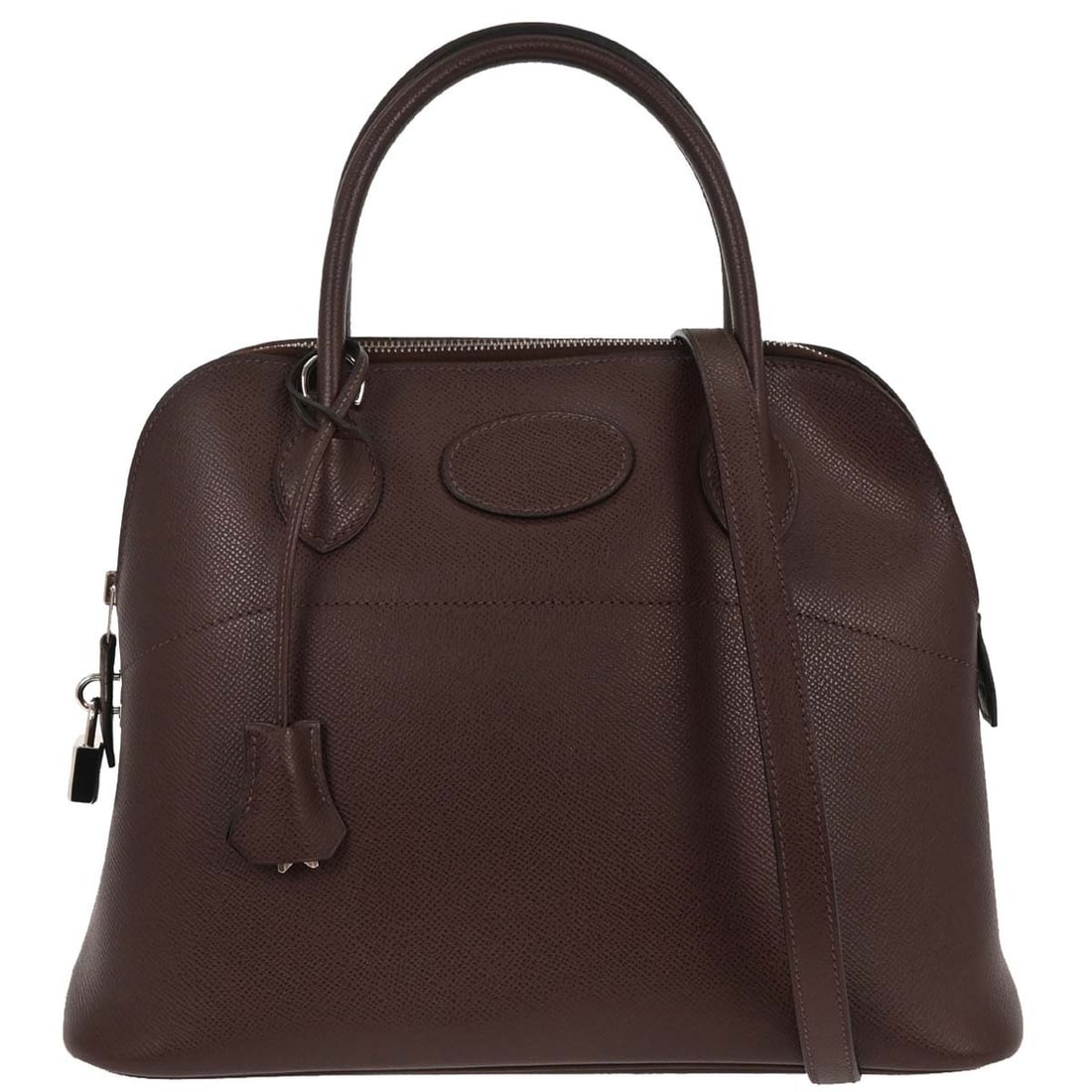 Hermes Bolide 31 Epsom Brown Leather 2way Handbag with Silver Hardware (1 of 10)