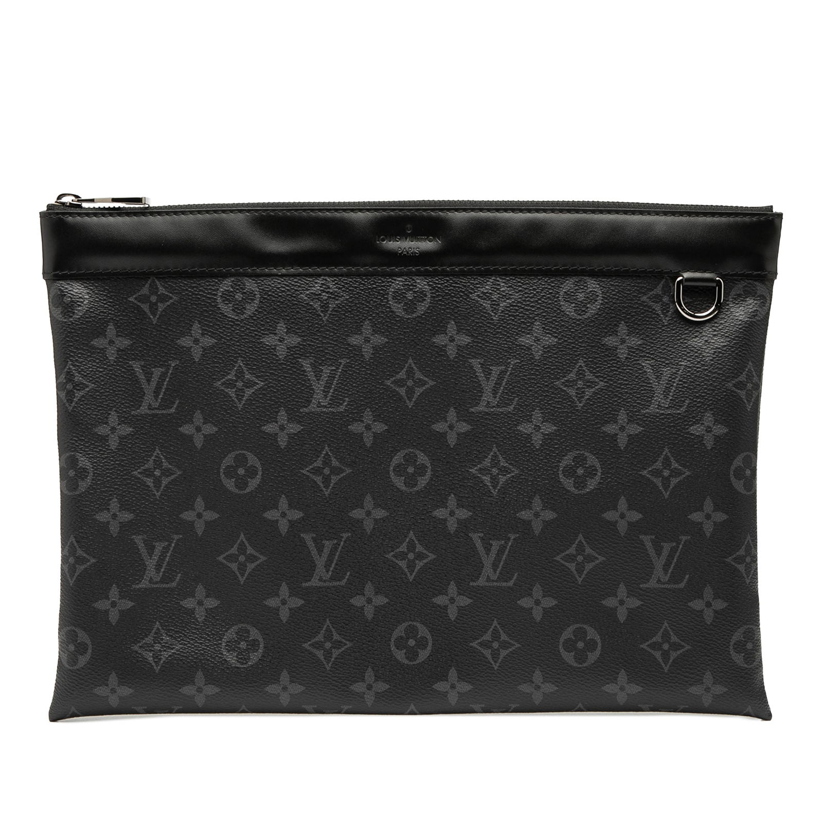Louis Vuitton Monogram Eclipse Discovery Pochette GM Black Bag (1 of 7)