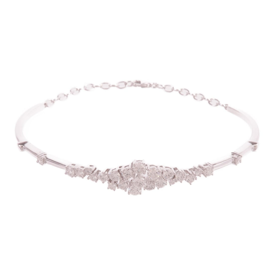 JEWELRY Diamond Bracelet in 18K White Gold (1 of 9)