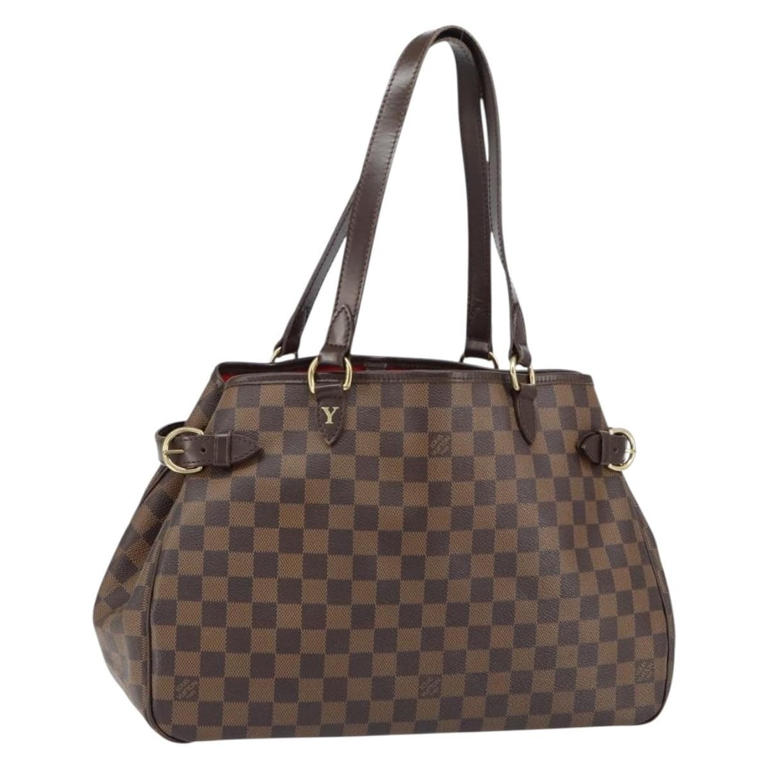 Batignolles Horizontal Tote in Brown Damier Ebene Canvas by Louis Vuitton: Batignolles Horizontal Tote in Brown Damier Ebene Canvas by Louis Vuitton This pre-owned Louis Vuitton Damier Ebene Batignolles horizontal tote bag features a classic brown checked canvas design. It s