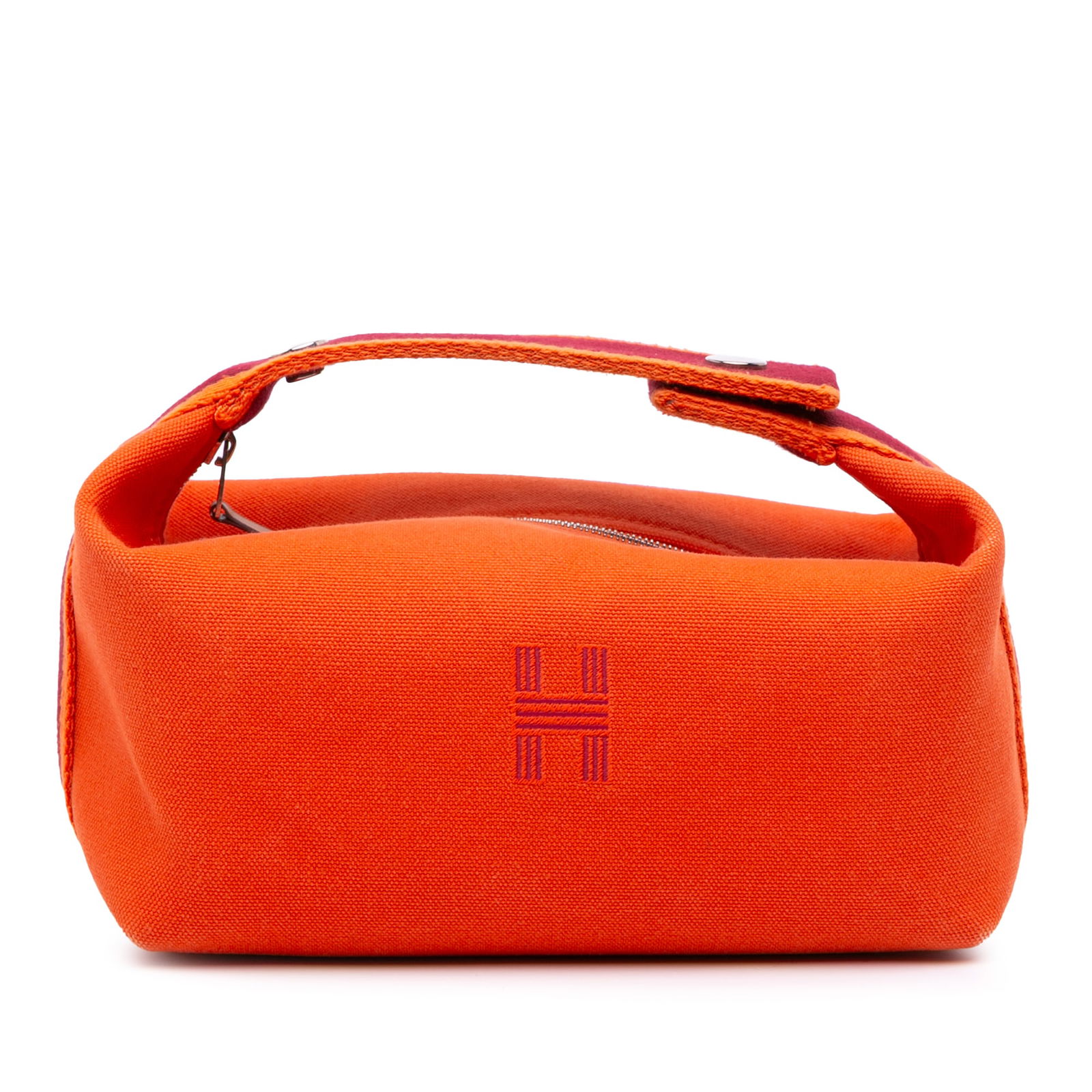 Hermes Small Toile Bride A Brac Orange Canvas Bag (1 of 9)